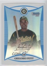 2008 Bowman Chrome Prospects Refractor 379/599 Gregorio Petit #BCP9 6ks