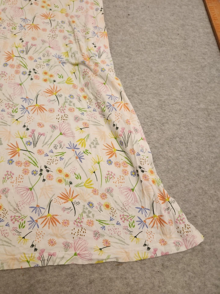 Magnetic Me Nursing Nightgown Womens Small 4/6 White Floral V-Neck Pockets Modal - Image 2 of 4