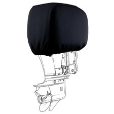 Boat Marine Outboard Engine Cover for Mercury Lightweight: 100-150HP, black
