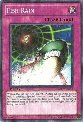 3 x Fish Rain - PHSW-EN068 - Common - 1st Edition Near Mint, English YGO