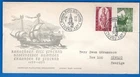 STAMPS FINLAND-800 Years of Christianity in Finland, set of 2,  FDC ,1955-#