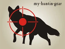 Coyote Stencil Shooting Varmint Cross-hair Target Paint Your Own Targets Coyote