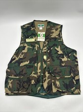 VINTAGE Game Winner Hunting Vest Men's Size XL Camoflauge
