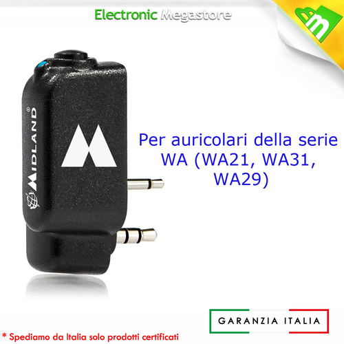 ADATTATORE BLUETOOTH WIRELESS MIDLAND AURICOLARI RADIO WA DONGLE K KENWOOD  | eBay