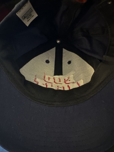 Vintage Bud Light Athletics Hat Cap Beer Blue With Leather Adjustable Strap - Picture 5 of 7