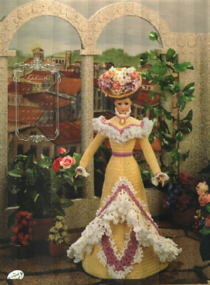 SEPTEMBER GARDEN PARTY CALENDAR FASHION DOLL DRESS ANNIE'S CROCHET PATTERN