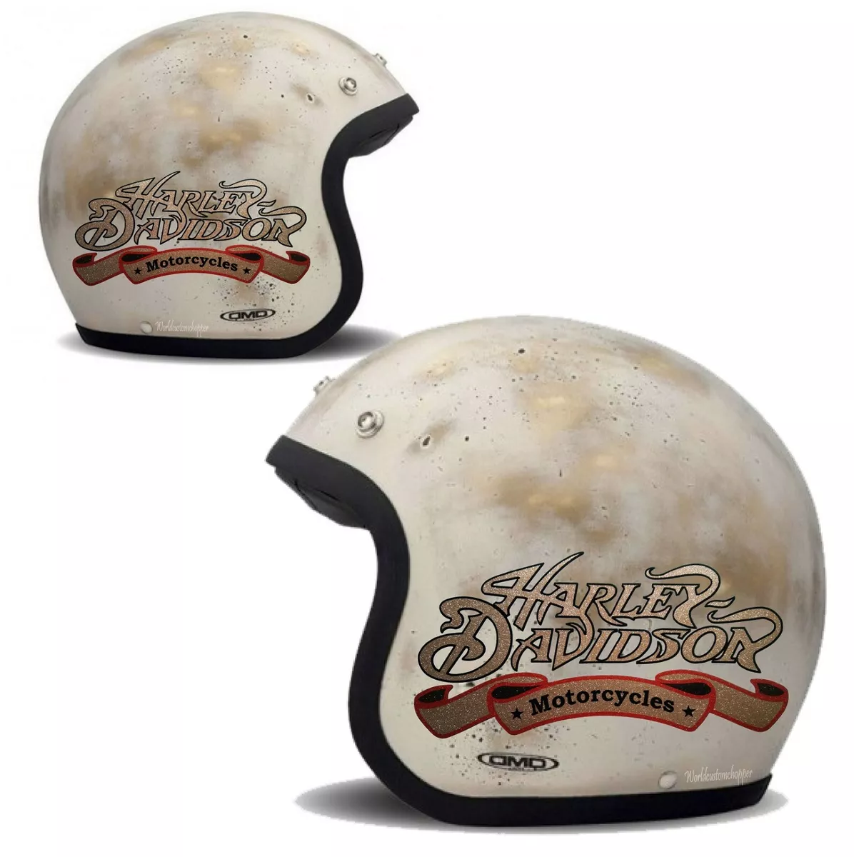 Adesivi da casco Metalflake compatibile per Harley Davidson Motorcycles  Custom