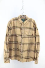Vintage Woolrich Button Up Heavyweight Chamois Plaid Flannel Shirt Men's XL