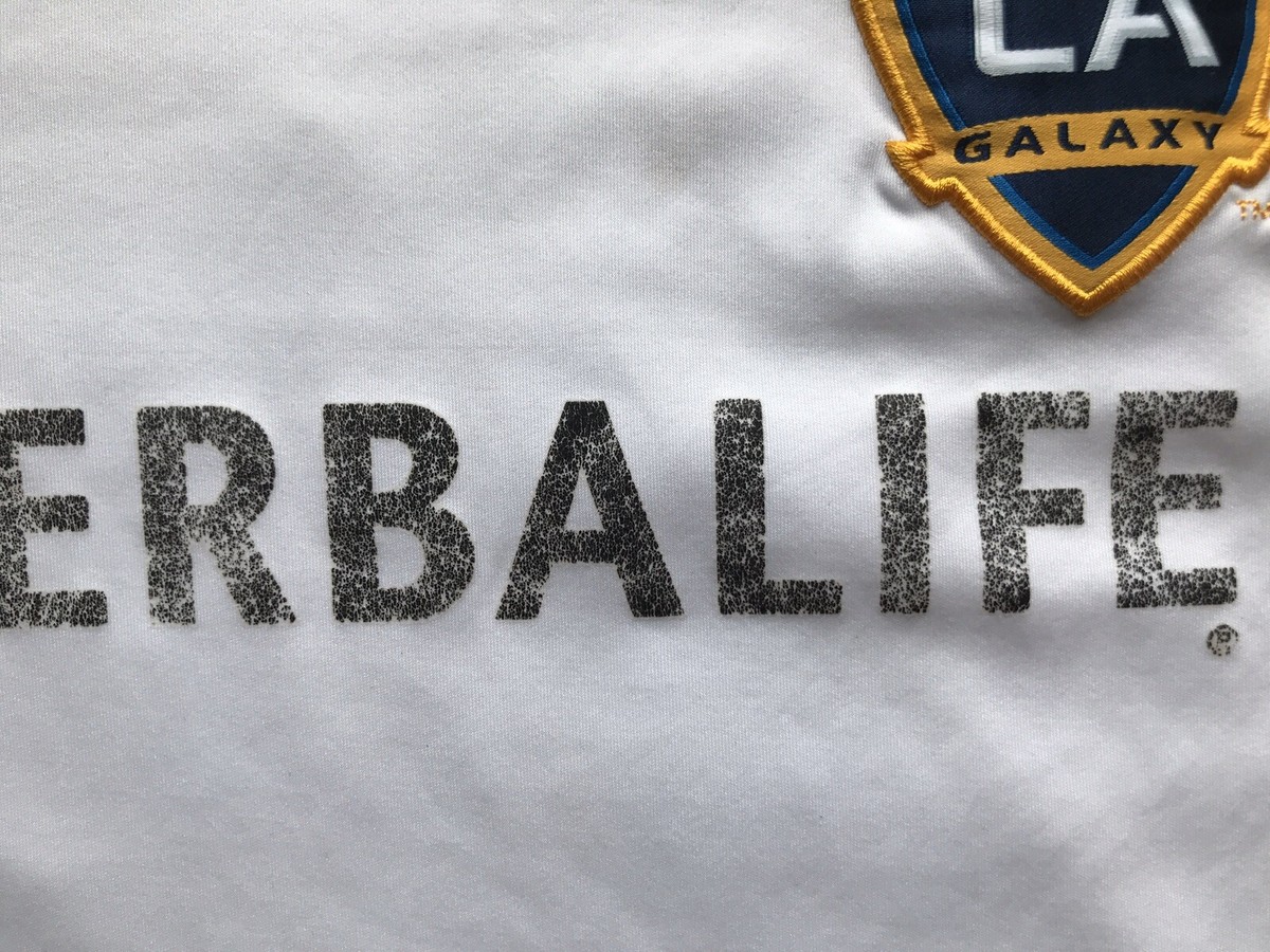 LA GALAXY LOS ANGELES 2007/2008 AWAY FOOTBALL SHIRT #23 BECKHAM SIZE S ADULT