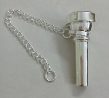 Profi British Army Bb Bugle Mundst&uuml;ck - versilbert mit Softcase