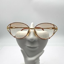 Vintage Sanoha Gaiipear Lata 609 Tortoise Gold Oval Sunglasses FRAMES ONLY