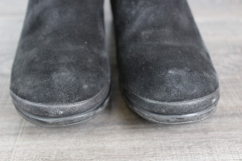 Keen halbhohe Damen-Stiefeletten schwarz grau Morrison Veloursleder US 10 - Bild 8 von 17