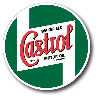 #ad #ad CASTROL WAKEFIELD GASOLINE OIL SUPER HIGH GLOSS OUTDOOR 4 INCH DECAL STICKER $3.49