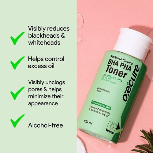 OXECURE Blackhead Clearing BHA PHA Toner 150 ML BRAND NEW FROM THAILAND - Picture 3 of 6