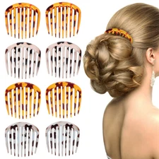 8pcs Side Hair Combs French Hair Side Combs Hair Styling Combs Hair Accessories