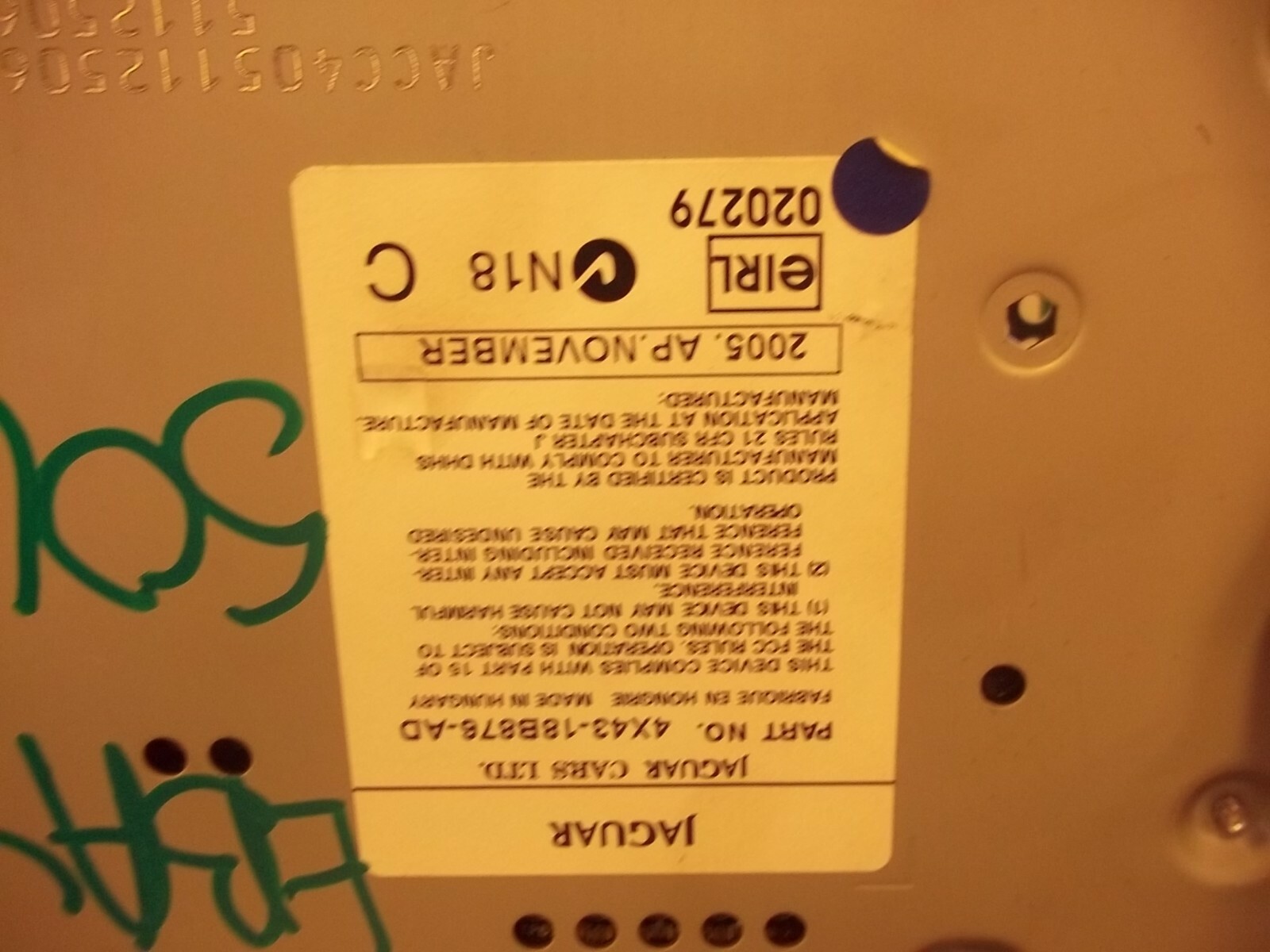 2004 2005 06 2007 2008 JAGUAR X TYPE Audio Radio Am-fm-stereo-cd 6 Disc OEM