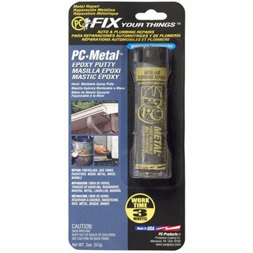 PC-Metal Mouldable Epoxy Putty 3 minutes Repair Radiators Petrol Tanks Gutter Pa - Picture 1 of 2