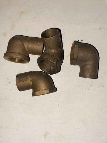 2 Pc 3/4โ c X 3/4โ Female Ips Copper 90* Elbow Nos exact style may vary