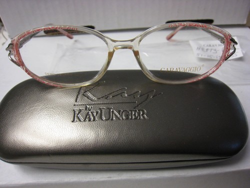 CARAVAGGIO EYEGLASS FRAMES Style HETTY Sz. 51-15-125  PINK  W/CASE