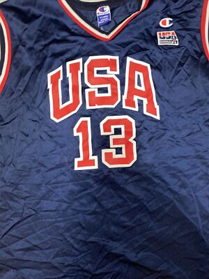NBA Champion Tim Duncan Team USA Dream Team Olympic Blue #13