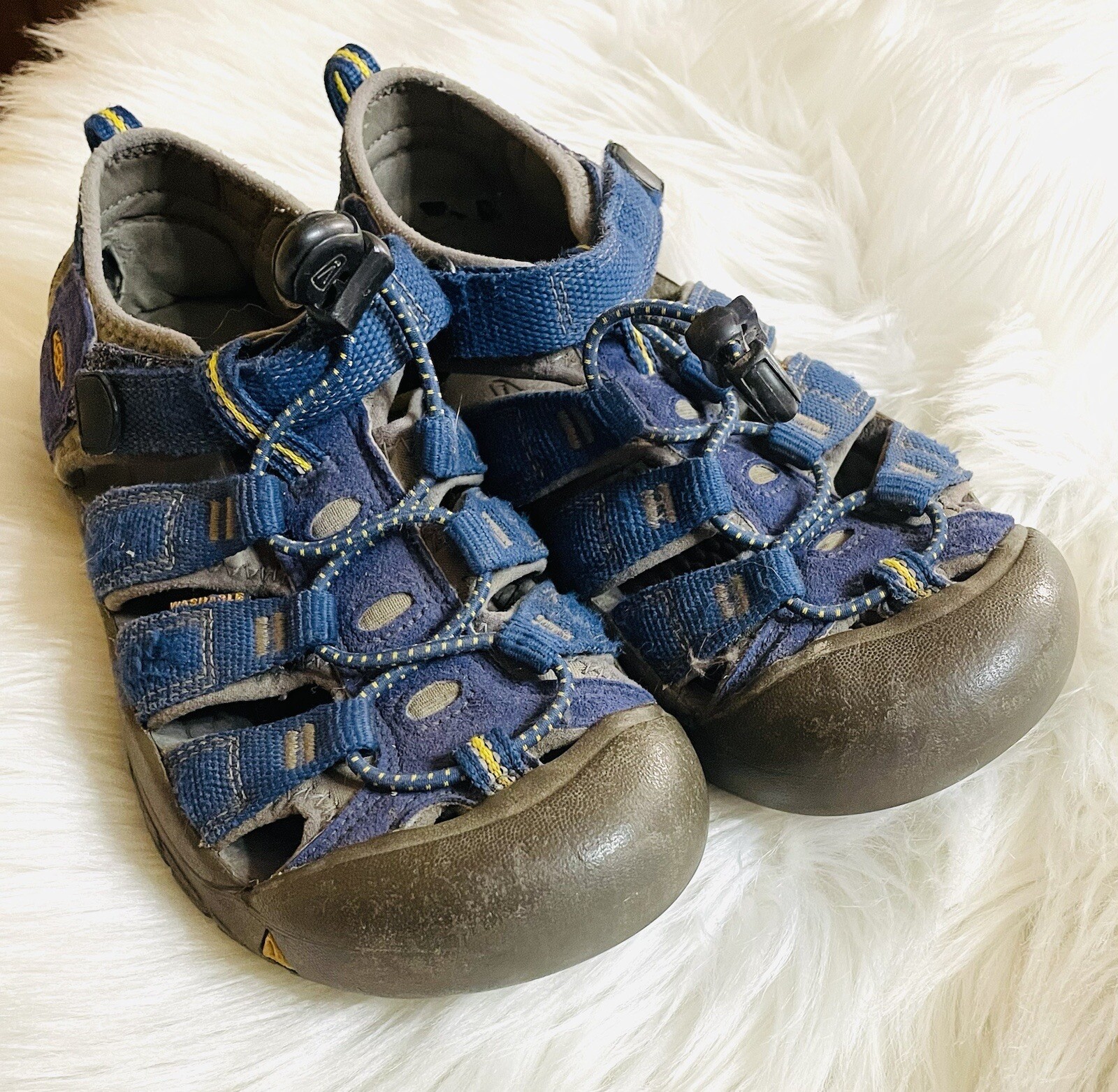 Scarpe Keen bambino taglia 3 acqua passeggio punta chiusa blu lavabili unisex ragazzo ragazza