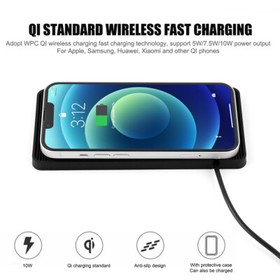 10W Car Wireless Cell Phone Charger Pad Fast Charge Mat for Apple iPhone Samsung
