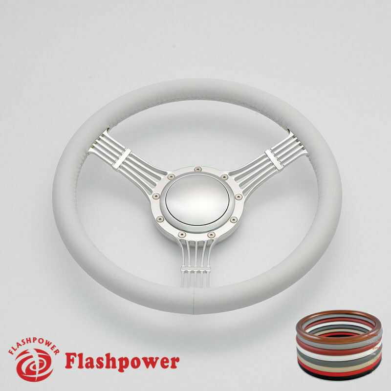 14" Billet Steering Wheels Full Wrap Banjo Wrangler YJ Cherokee Jeep w