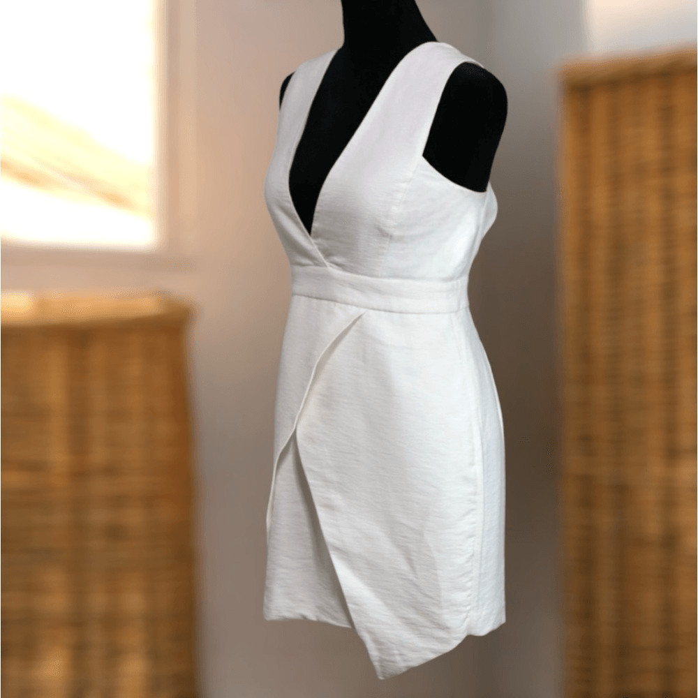 Finders Keepers Halter White Basic Instinct Dress… - image 8