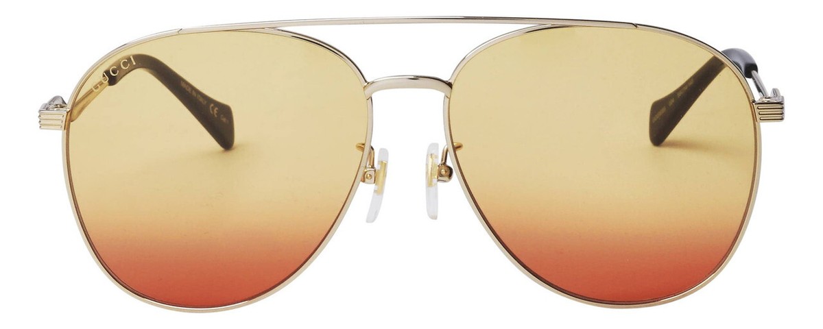 ? - New Authentic Gucci Brown Pilot Ladies Sunglasses GG0969S 002 Gucci Gg0369S-002 Brown - Gradient main image 3