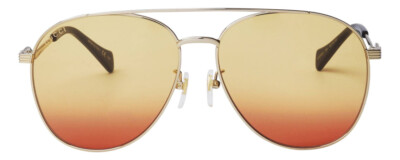GUCCI GG0969S-004 Womens Pilot Sunglass Gold Black/Yellow  display picture 1