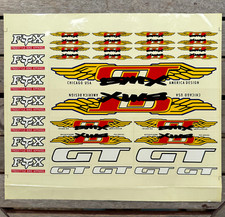 GT Wing Decal Sticker - Old School BMX Freestyle - Red White Transparent - NOS