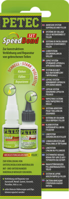 PETEC 93550 SPEEDBOND-SET HOCHLEISTUNGSKLEBSTOFF + FILLER Kunststoff Metall