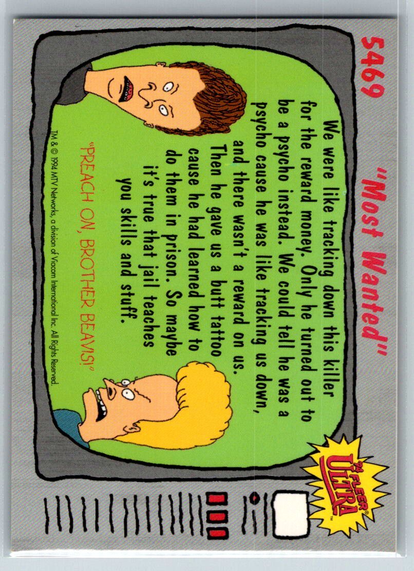 1994 Ultra Beavis and Butt-Head #5469 