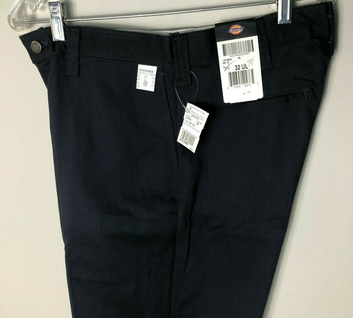 Para Hombres Pantalones Dickies de algodón industrial frente plano LP310  Relaxed Fit Azul Marino Nuevo Con Etiquetas | eBay
