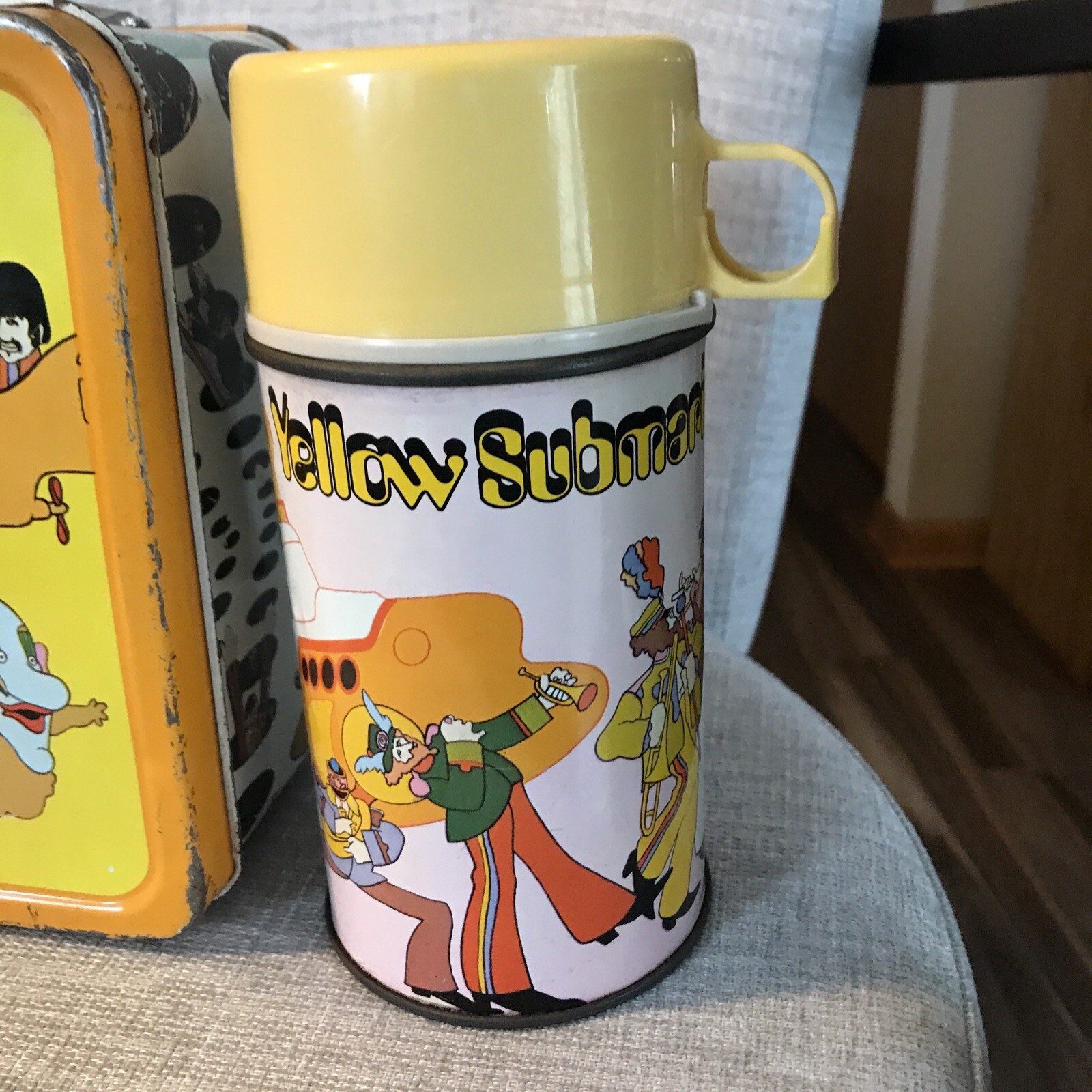 BEATLES Yellow Submarine 1968 Vintage Original Lunch Box Lunchbox With