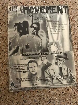 1993 VINTAGE 8X11 PROMO PRINT Ad FOR EON VOID DWELLER+BIZARRE INC ENERGIQUE