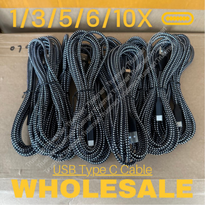 10ft USB C Type C Fast Charger Cable Lot For Samsung S10 Android Charging Cord