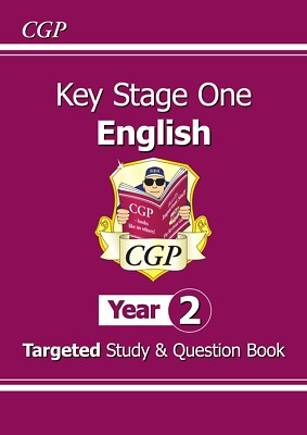 KS1 Sats Year 2 English Targeted Study & Question Book with Answer Ages 6-7 Cgp