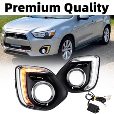 Bumper Bezel Fog lamp light Kit For Mitsubishi Asx Outlander Sport RVR 2013-2015