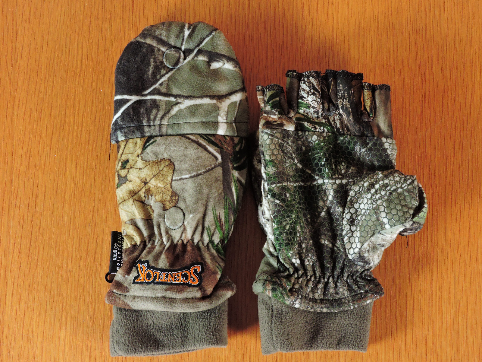 ScentLok Mittens Pop Top Deer Hunting Gloves Realtree Camo Medium Bow eBay