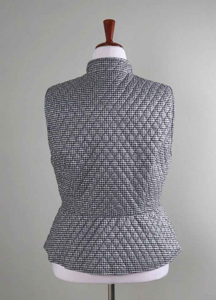 WHITE HOUSE BLACK MARKET Outlet NUEVO CON ETIQUETAS $79 Chaleco Pata de Gallo Chaqueta Top Talla Grande Foto 4 de 4