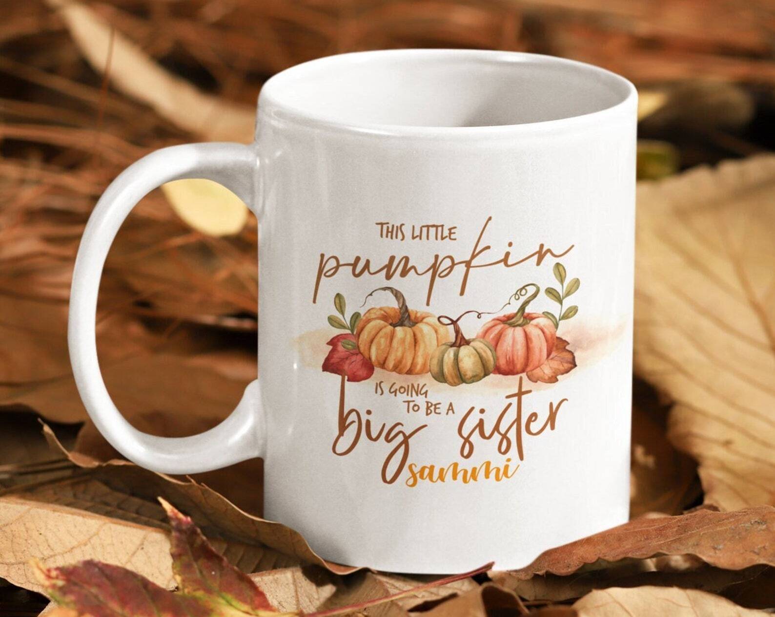 Thanksgiving Gift This Little Pumpkin Is Going To Be A Big Sister Halloween