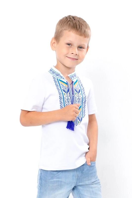 Vyshyvanka t-shirt for a boy with short sleeves, Embroidered, cotton 100% - Image 4 of 4