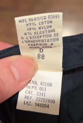 EDDIE BAUER Women's SIZE 14 TALL Charcoal 7/8 PANTS Lightweight Cotton Blend - Picture 8 of 8
