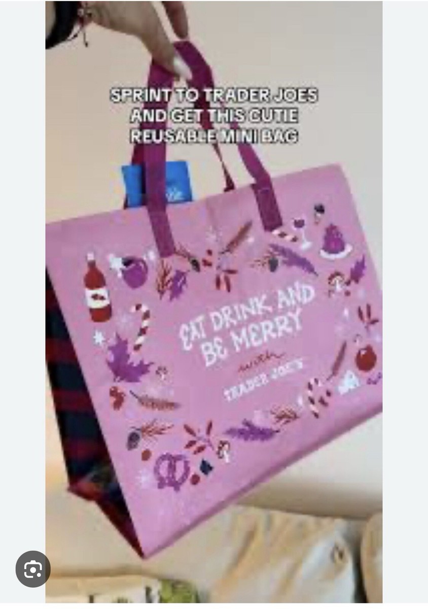 Trader Joes's Holiday Gift Tote Bag 3 Set Limited Christmas 2024