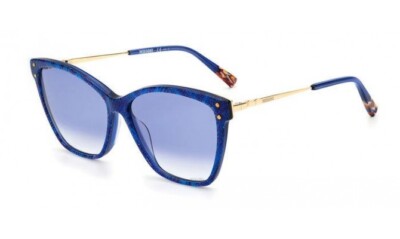 Missoni Blue Sunglasses Missoni MIS 0188/S PJP/08 Cat Eye Blue on Pattern Blue  main image 3