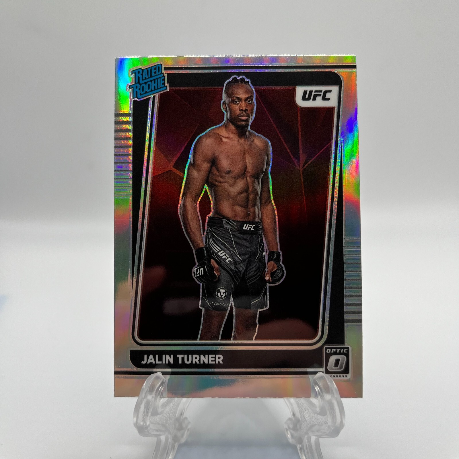 2022 Panini Donruss Optic UFC Rated Holo Prizm Jalin Turner #114 Rookie RC *SEE