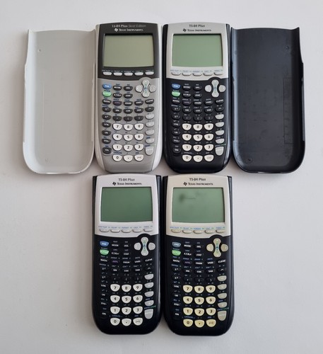 4 x Texas Instruments TI-84 Plus Silver Edition Grafikrechner Konvolut Lot