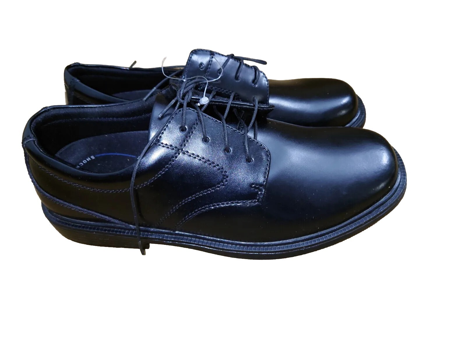 SAOLA Scarpe casual Nunn Bush Oxford nere comode gel stringate tinta unita 9M