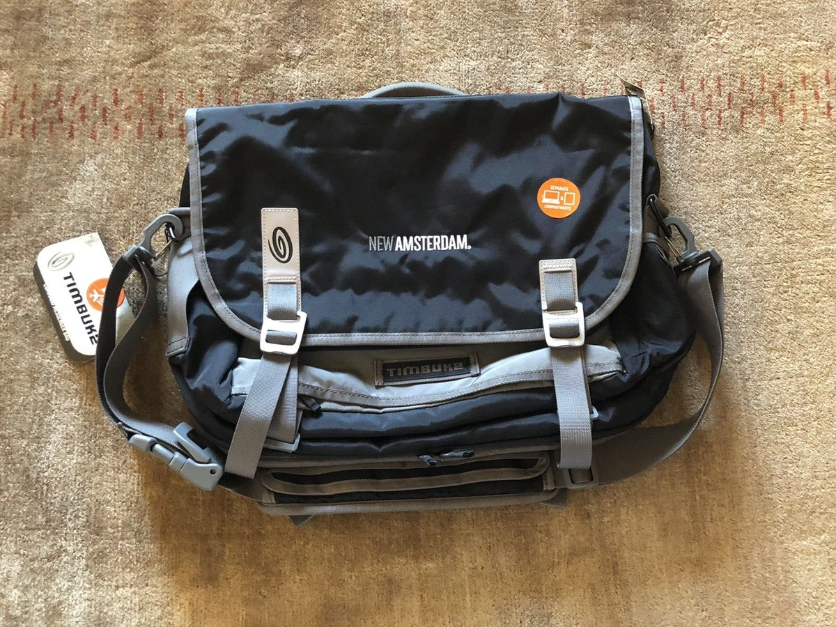 Timbuk2 Command Messenger Bag Medium Black New Amsterdam Logo NWT